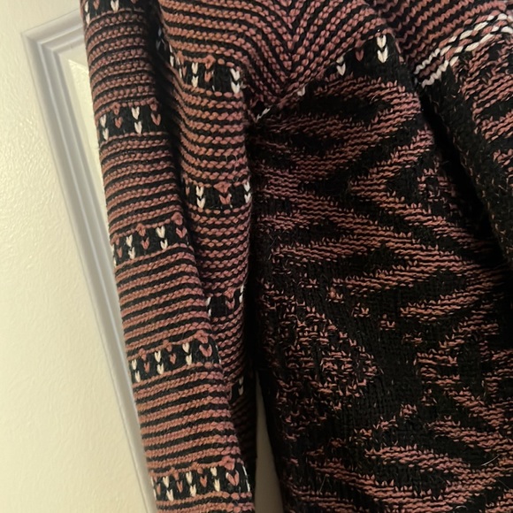 Multicolor hooded cardigan sweater - Picture 2 of 5